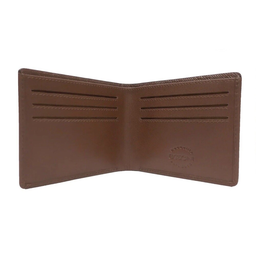 Authentic BOCONI Leather bifold WALLET